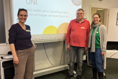 Die Kursleitungen Verena Senft, Dr. Horst Bokelmann & Claudia Hutten (v.r.n.l.)