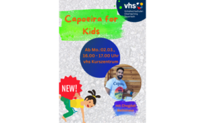 Capoeira-Kurs für Kinder bei der vhs Oberhaching mit Trainer Chegdali Belhimeur